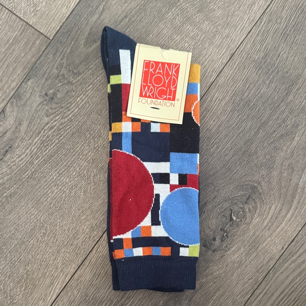 Frank Lloyd Wright Men's Artistic Socks - Red, Blue, Black